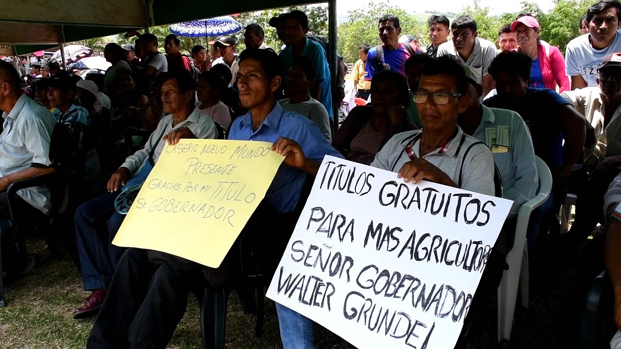 Tarapoto Inscriben En Sunarp A Tres Comunidades Nativas De La Regi N