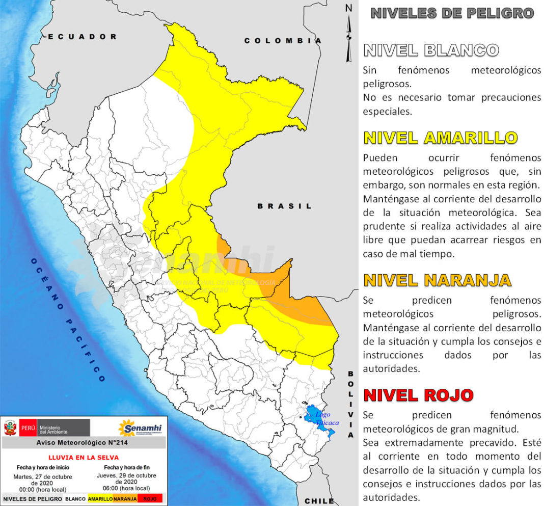 El Senamhi Anuncia Pronóstico De Lluvia En La Selva Peruana Televisión Tarapoto 8126